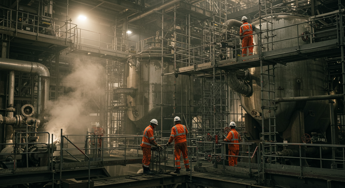 Industrial scaffolding project